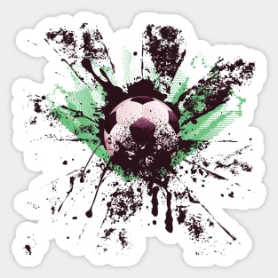 Grunge Soccer ball Sticker